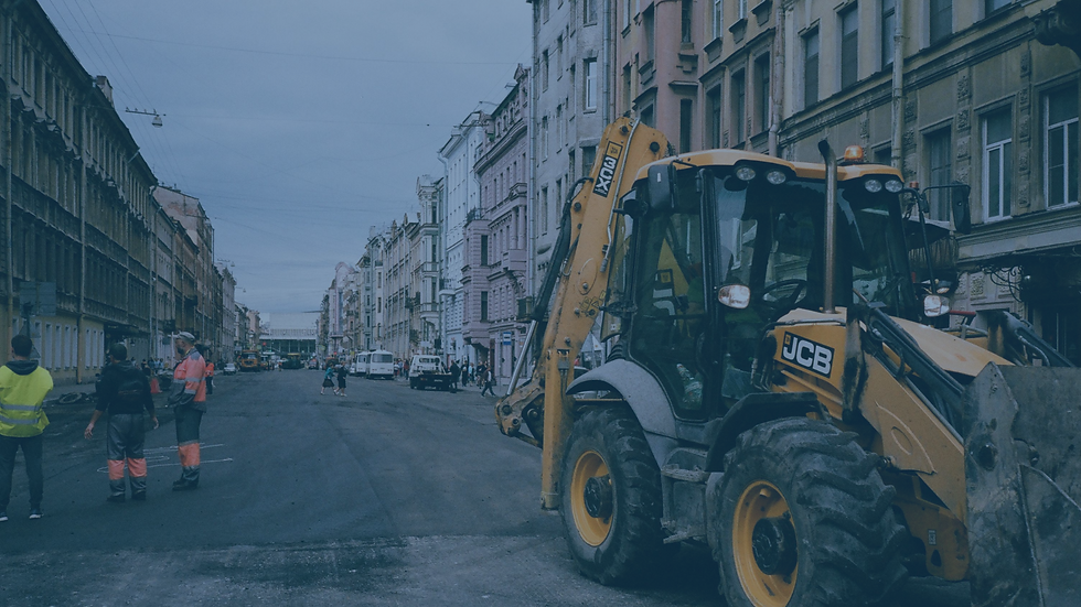 Construction Work on Road