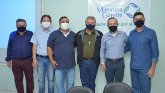 Deputado General Peternelli é recebido no Hospital Mahatma Gandhi