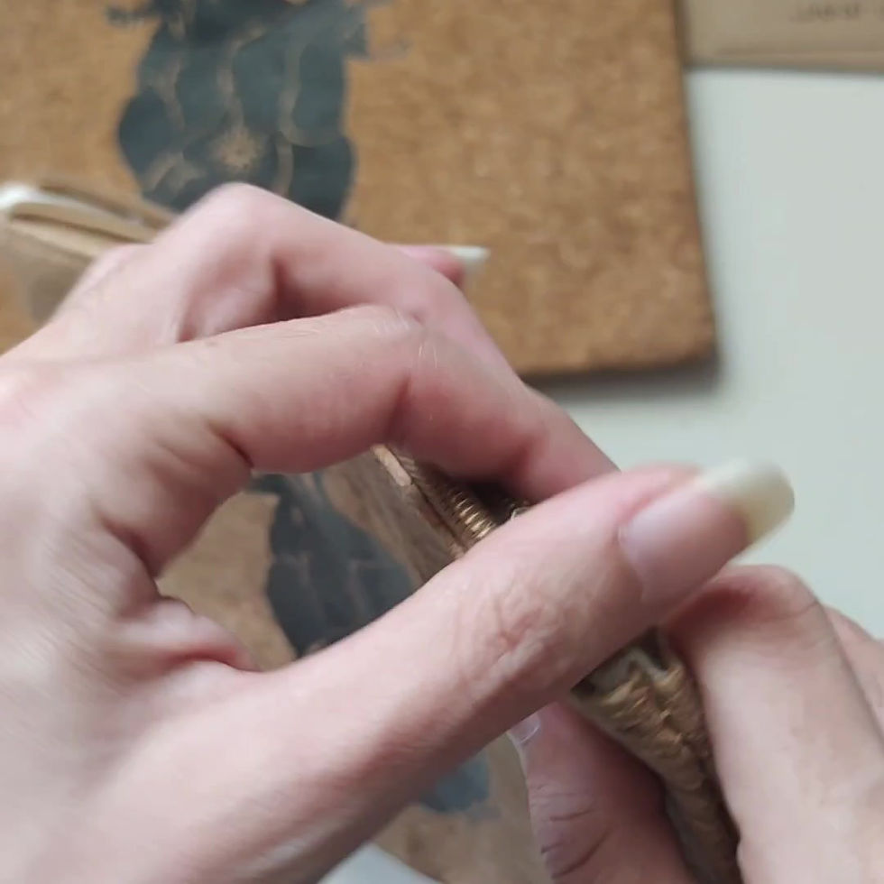 תמונה ממוזערת: מארז תיק ונרתיק משעם טבעי ~