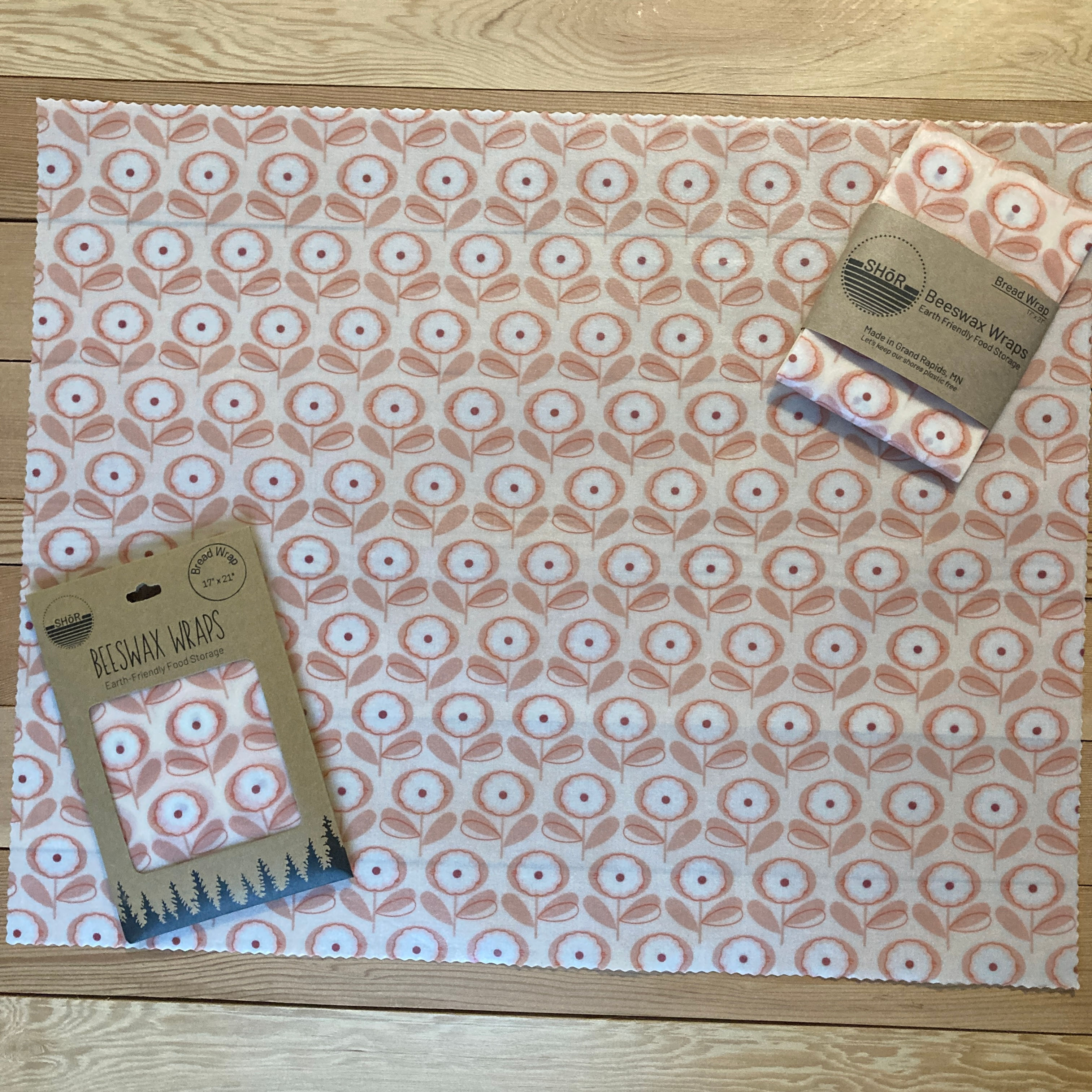 Flower Rows Bread Wrap