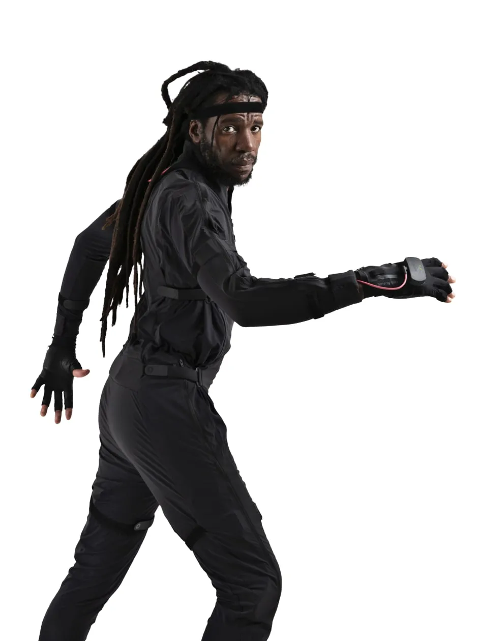 Motion Capture Suit being used in production