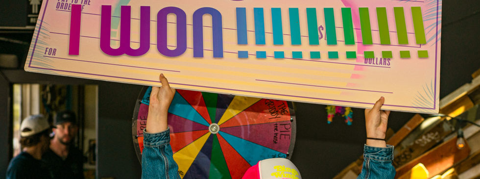 she won at bingo at the Local in Pacific Beach.