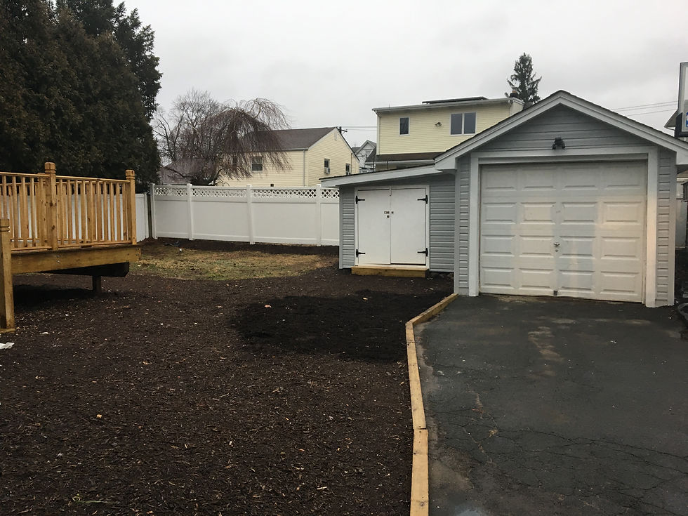 One Car Garage & Large Shed