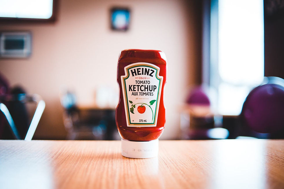 Heinz Ketchup on the table