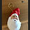 Thumbnail: Oyster Shell Ornament:  Hand Painted Santas