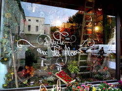 Vitrine d'un fleuriste