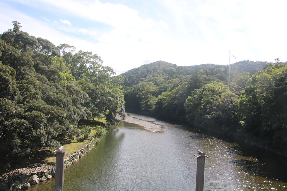 Isuzu River flowing through Ise Shrine