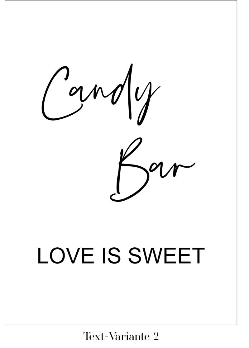 Miniaturbild: Acrylschild A3 Candy Bar | Dekoschild | Plexiglas | Hochzeit | Geburtstag etc.