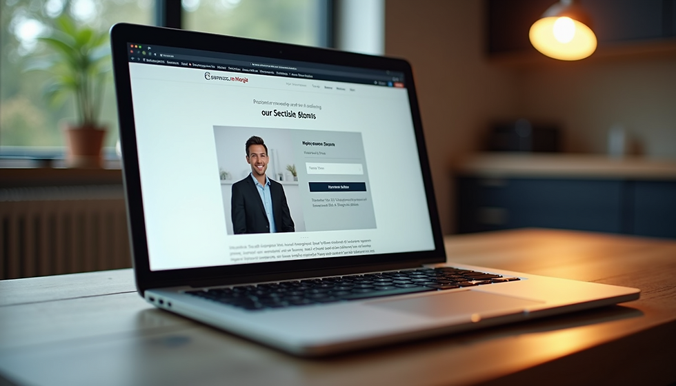 A personal website of a marketing freelancer