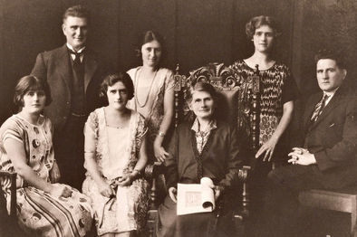 Elizabeth Jeffares (née O'Hara) and family
