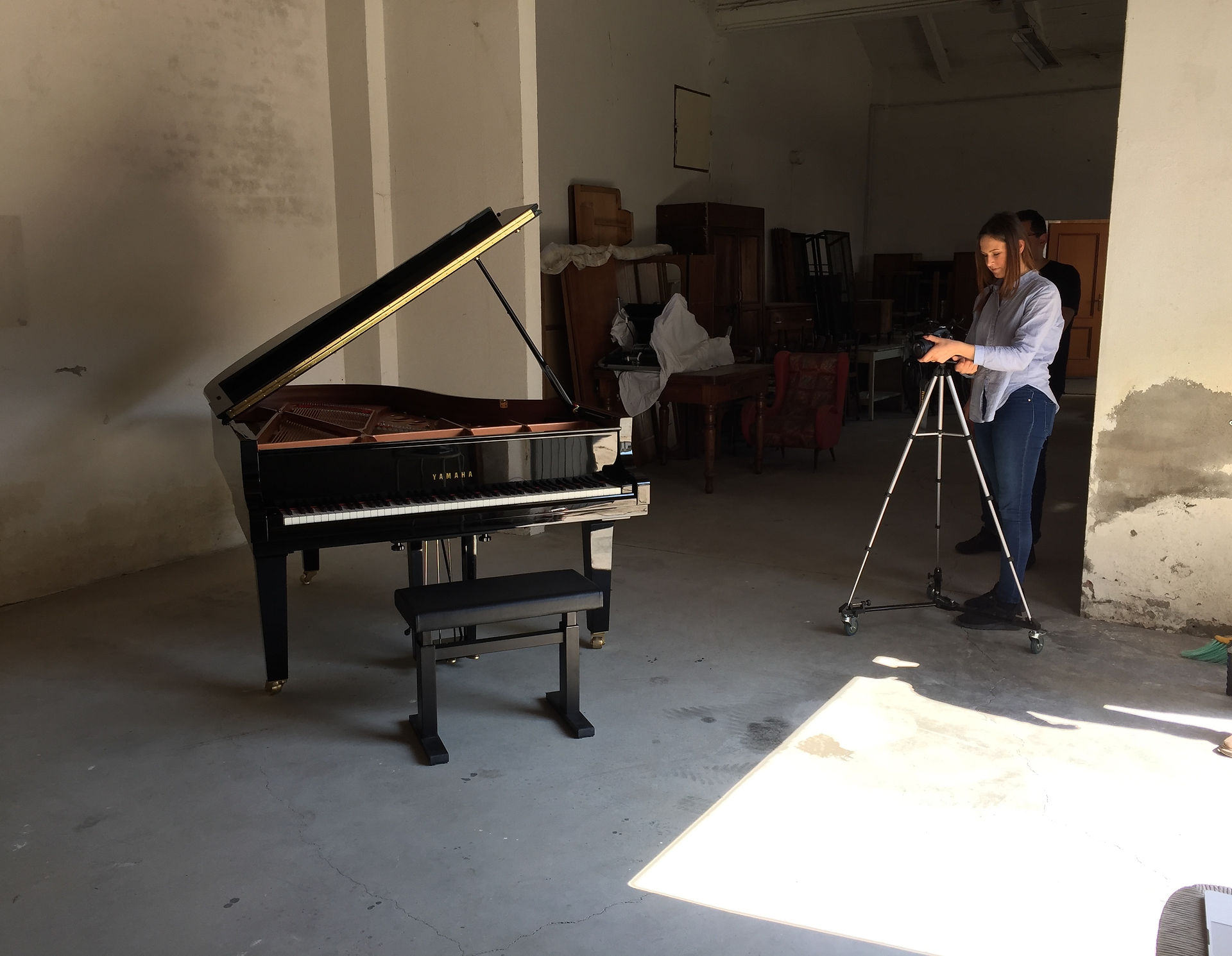 Making of del video con Vanessa Fiori