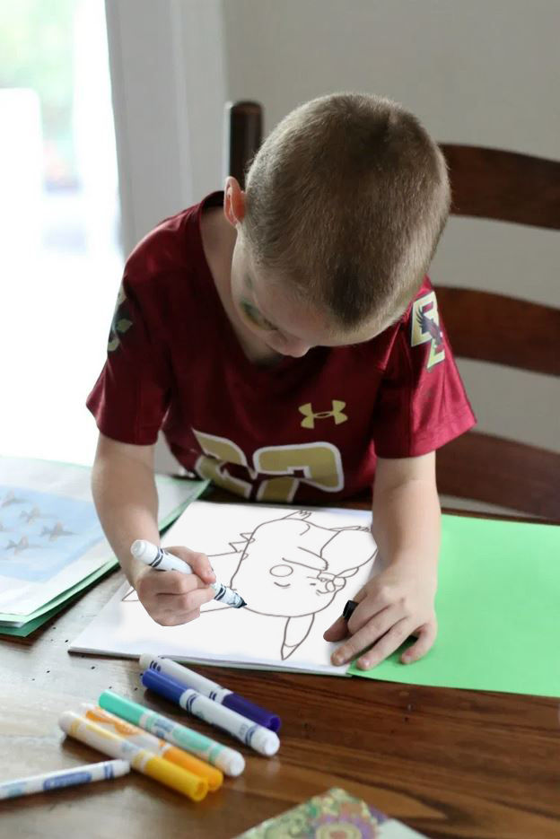 Free Pikachu Coloring Page Printable - Slowpoke Tail