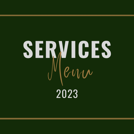 Services Menu 2023