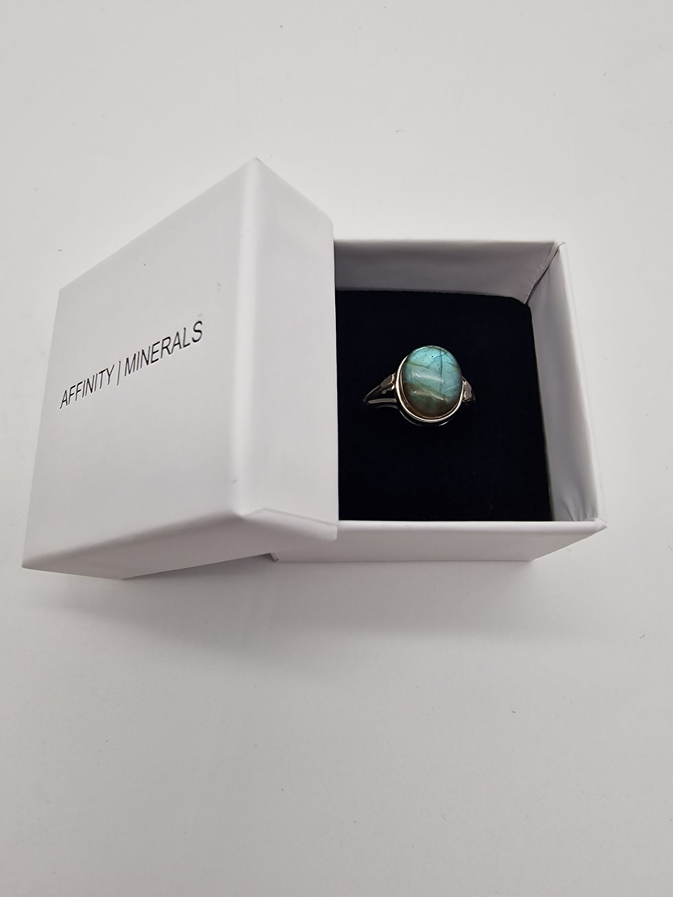 Thumbnail: Labradorite Chunky Adjustable Ring || 2