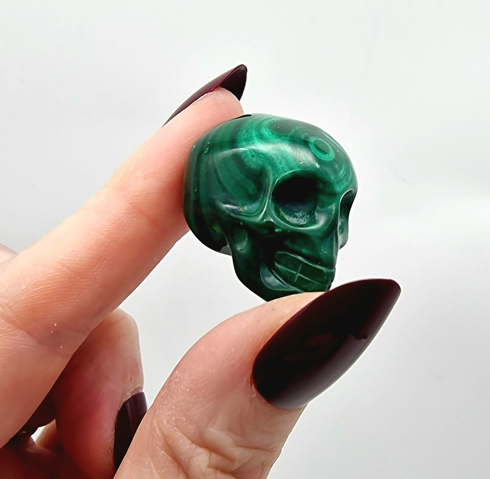 Thumbnail: Malachite mini skull 2 
