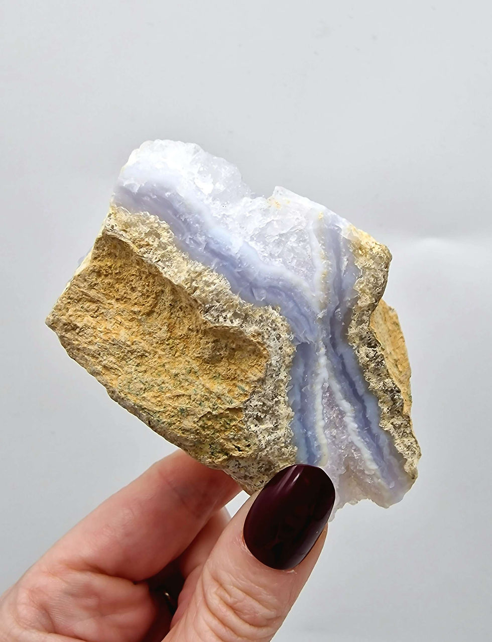 Thumbnail: Raw blue lace agate || 2 