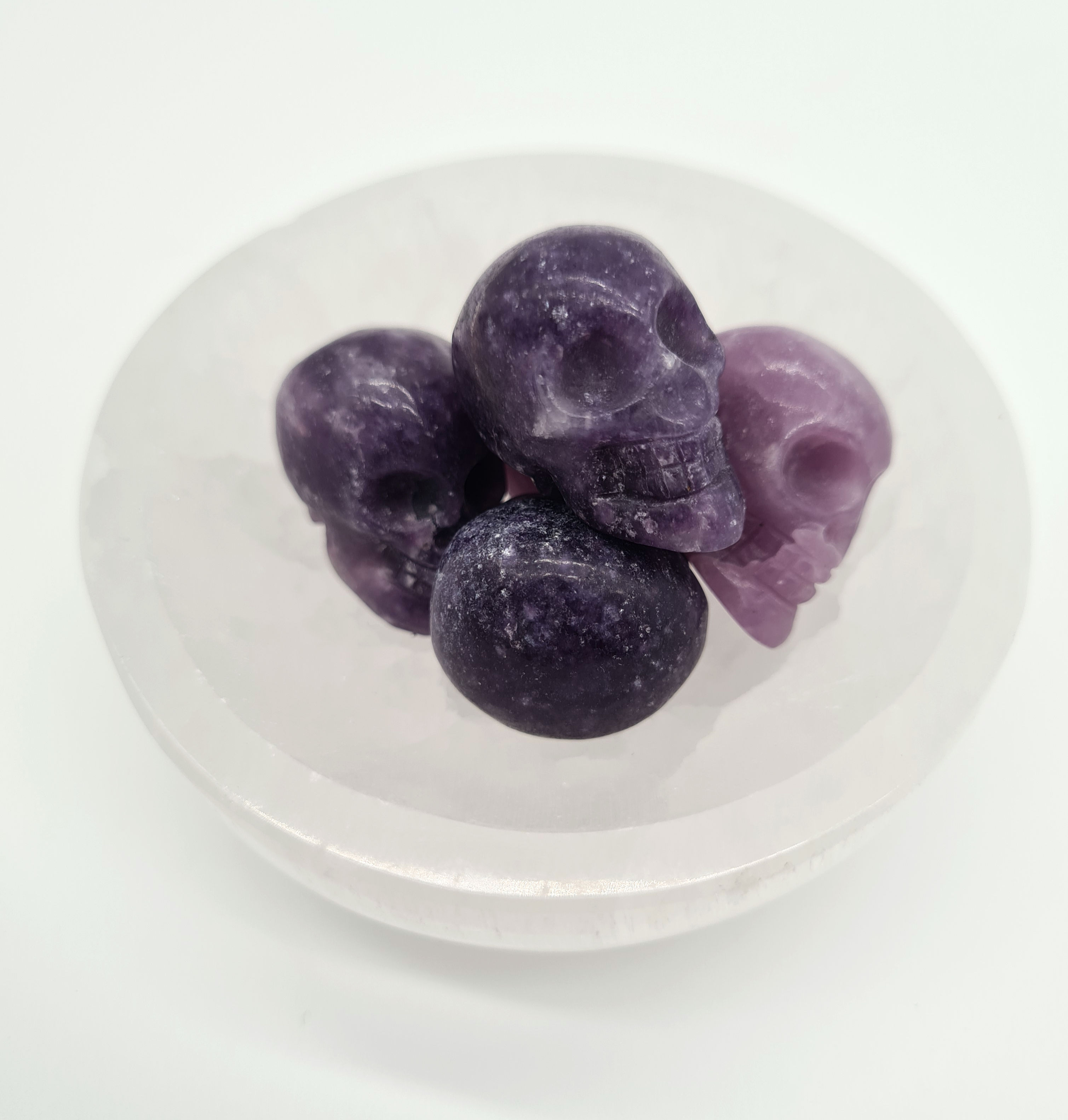 Lepidolite Mini Skull