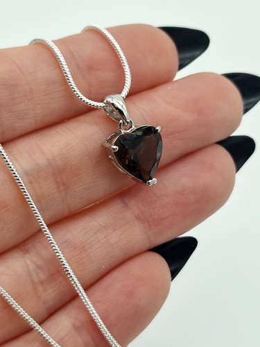 Smoky Quartz Heart Pendant | Affinityminerals