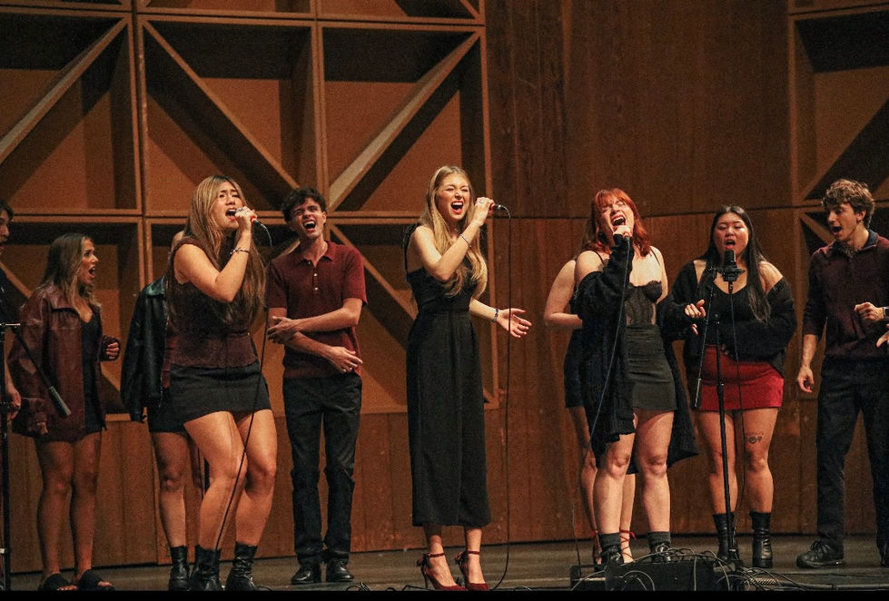 Sadie Storts, Alexa Doll, & Lily Anontvechrucks with UC Vocaholics