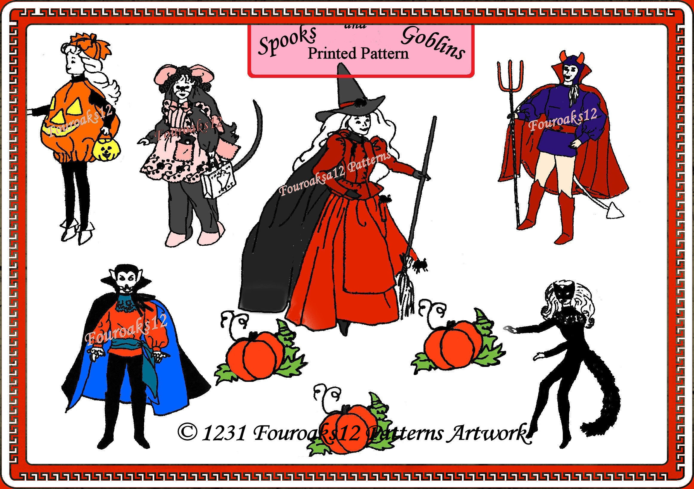 Vintage Doll's Clothes Sewing Pattern 1231