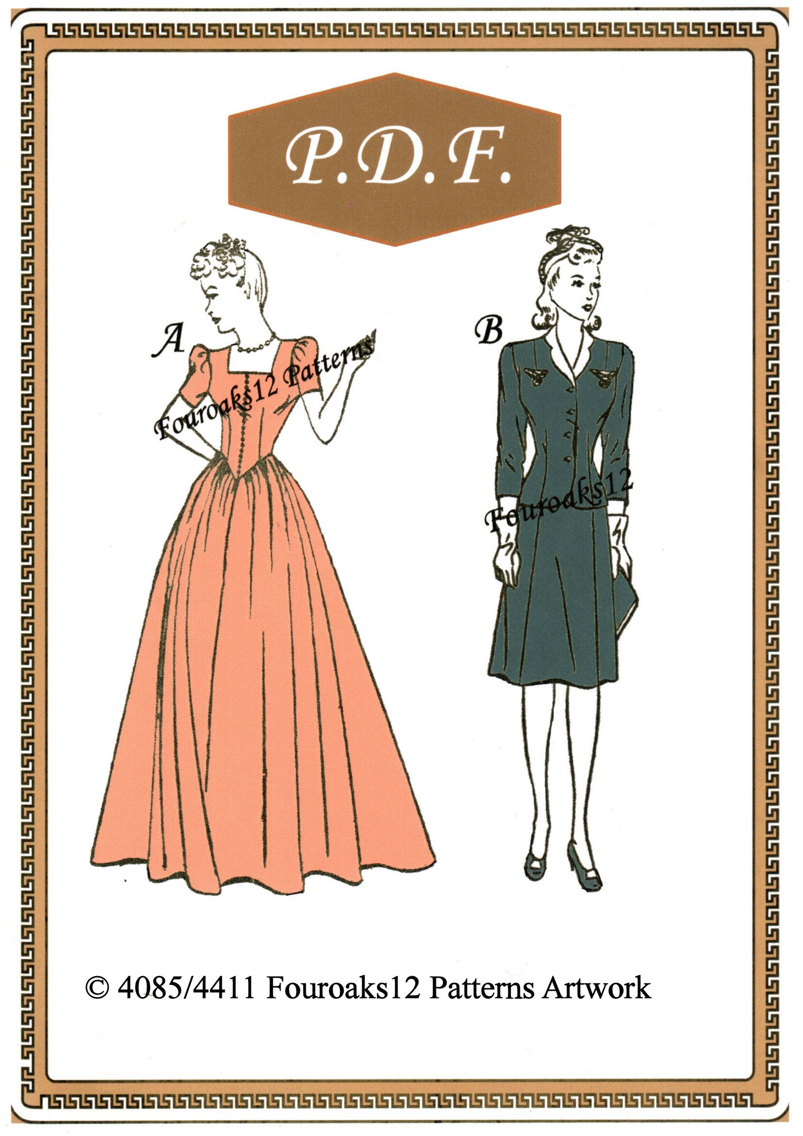 Vintage Dolls Clothes Sewing  Pattern 4065/449