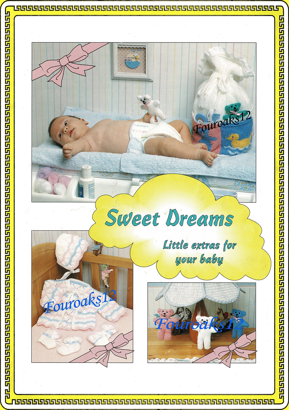 Baby's Sweet Dream Knitting Pattern 1044