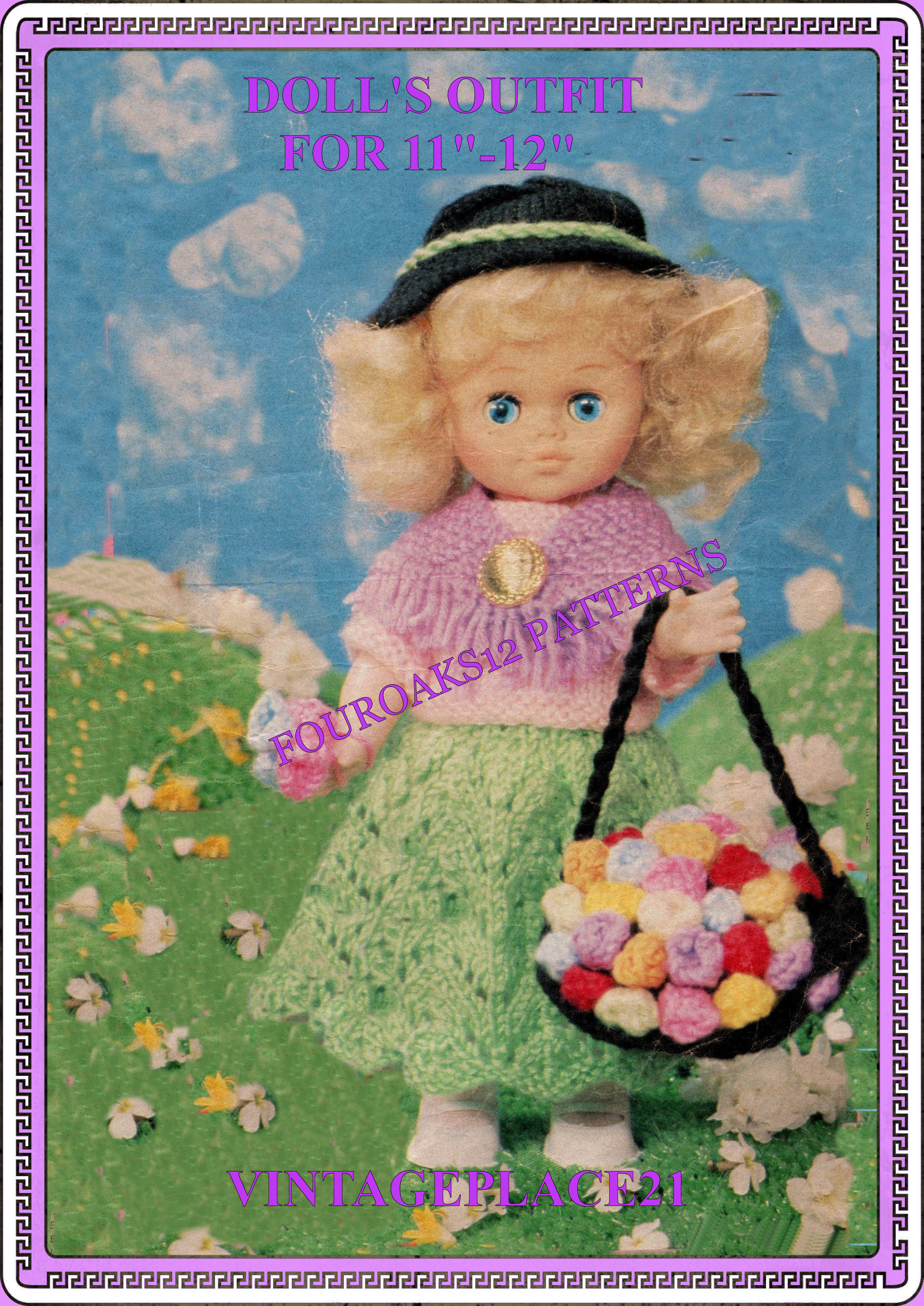 Toddler Doll's Clothes knitting Pattern