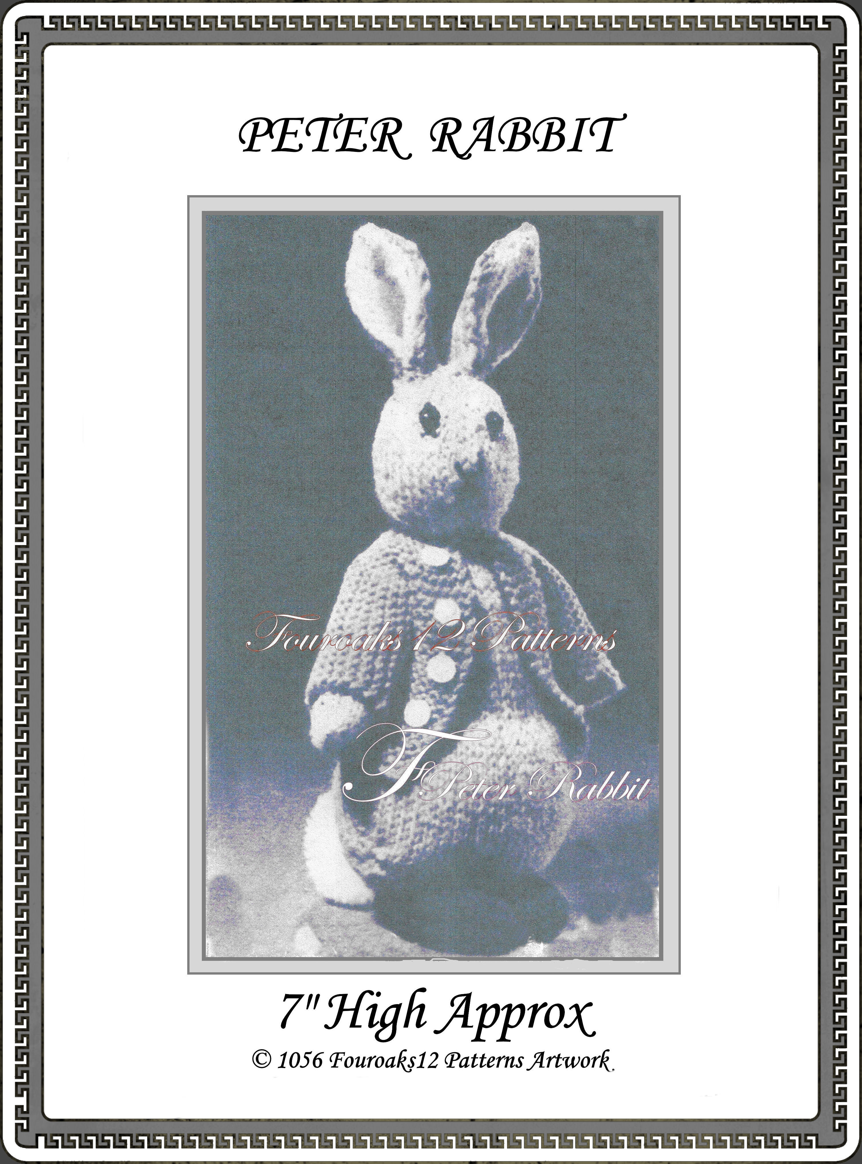 Peter Rabbit Knitting Pattern 1056