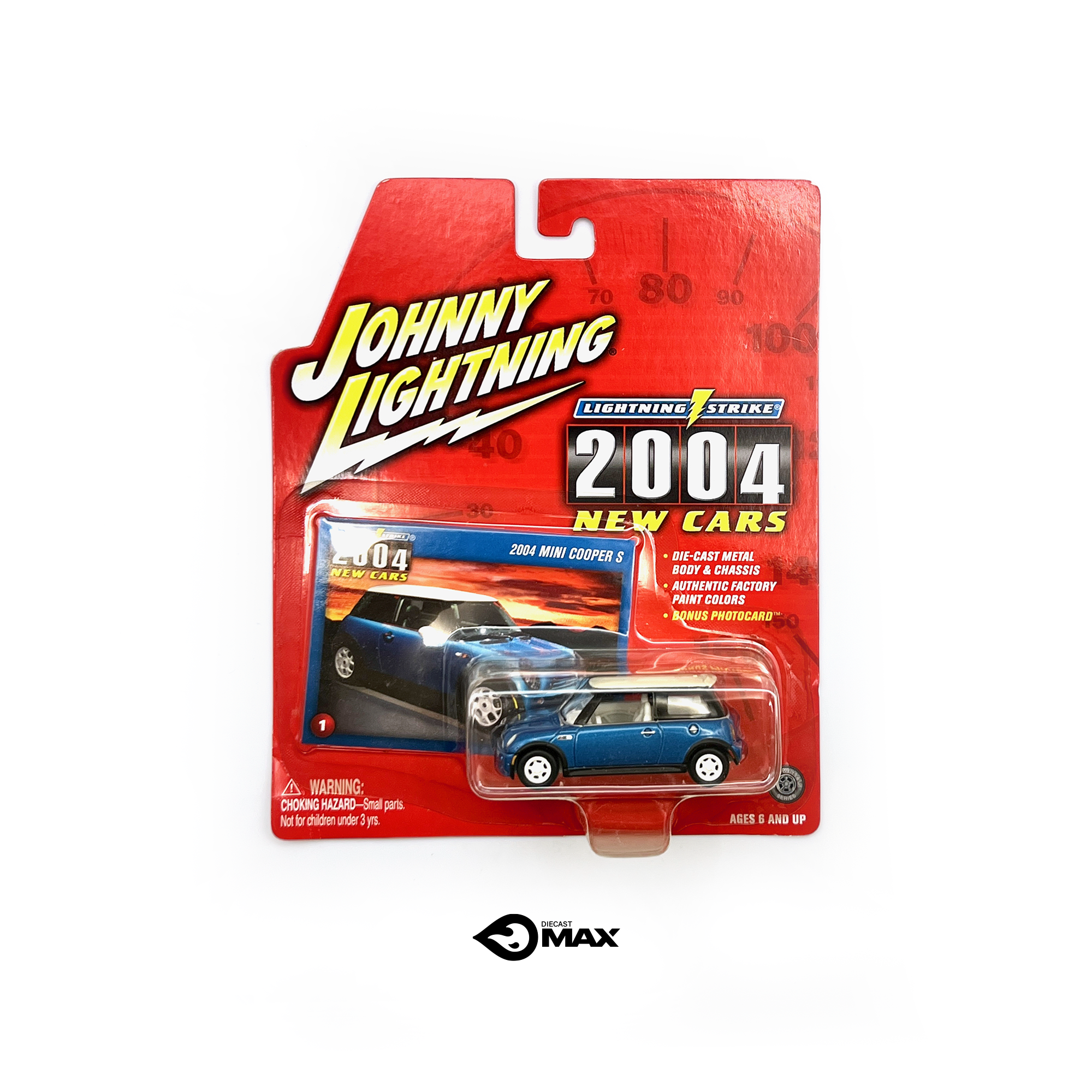 Johnny Lightning Strike 2004 Mini Cooper S White Lightning (Chase)