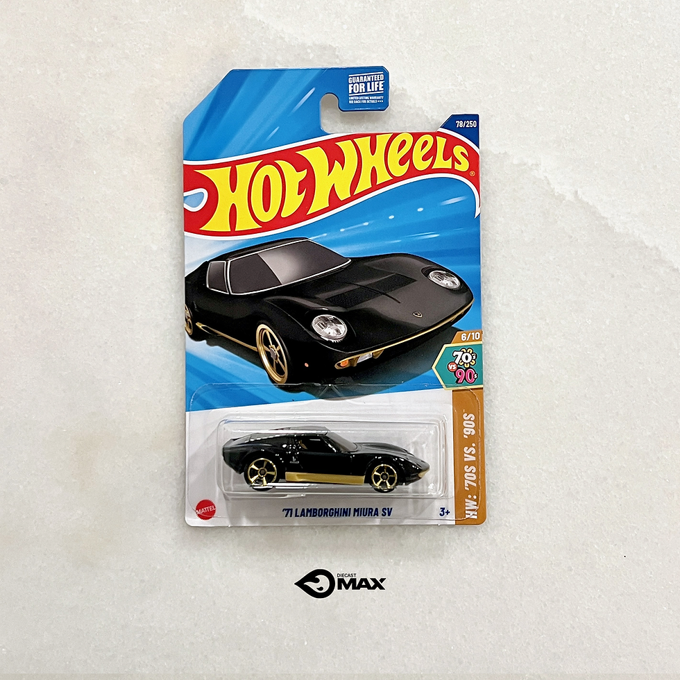 Hot Wheels Mainline '71 Lamborghini Miura SV Black