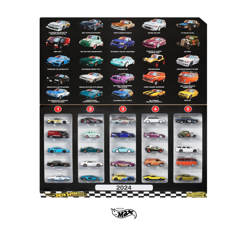Hot Wheels Premium Boulevard Factory Set Box con 25 Piezas, 2024