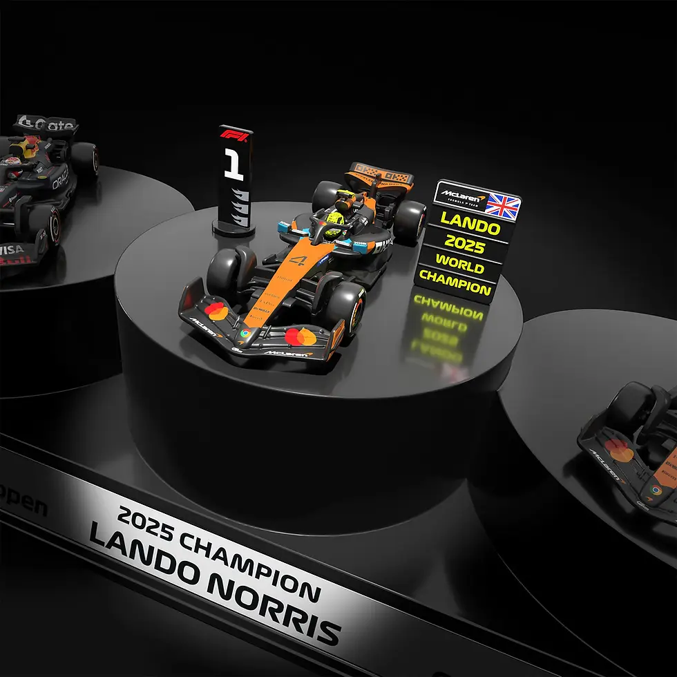 Hot Wheels RLC Exclusive 2025 Formula 1® Podium Set, F1 3-Car Diorama Set