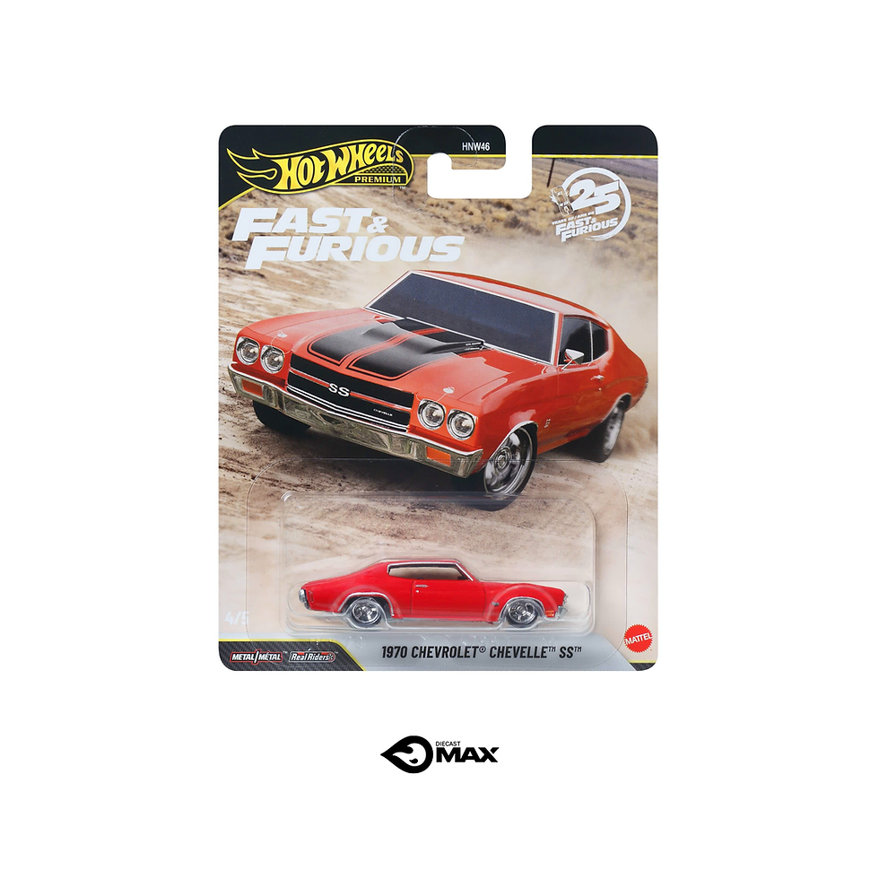 Hot Wheels Premium Fast + Furious 25 Years 1970 Chevrolet Chevelle SS