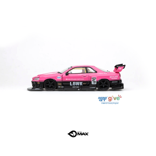Mini GT Nissan LB-ER34 Super Silhouette Skyline Pink. Susan GK