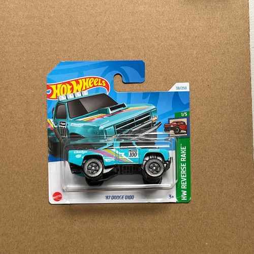 Hot Wheels Mainline ’87 Dodge D100 | HW Reverse Rake #1/5 | Diecast Max