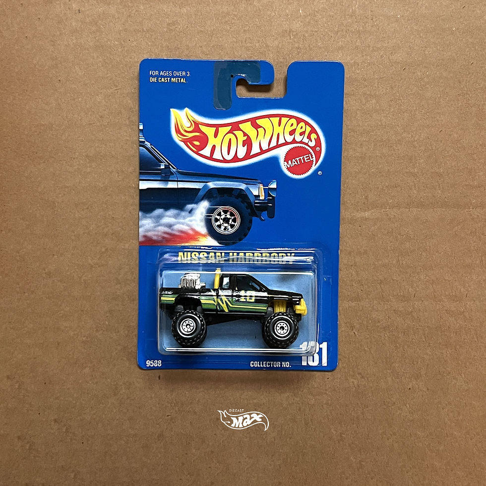 Hot Wheels Vintage Blue Card Nissan Hardbody Pickup Truck 4x4 #131