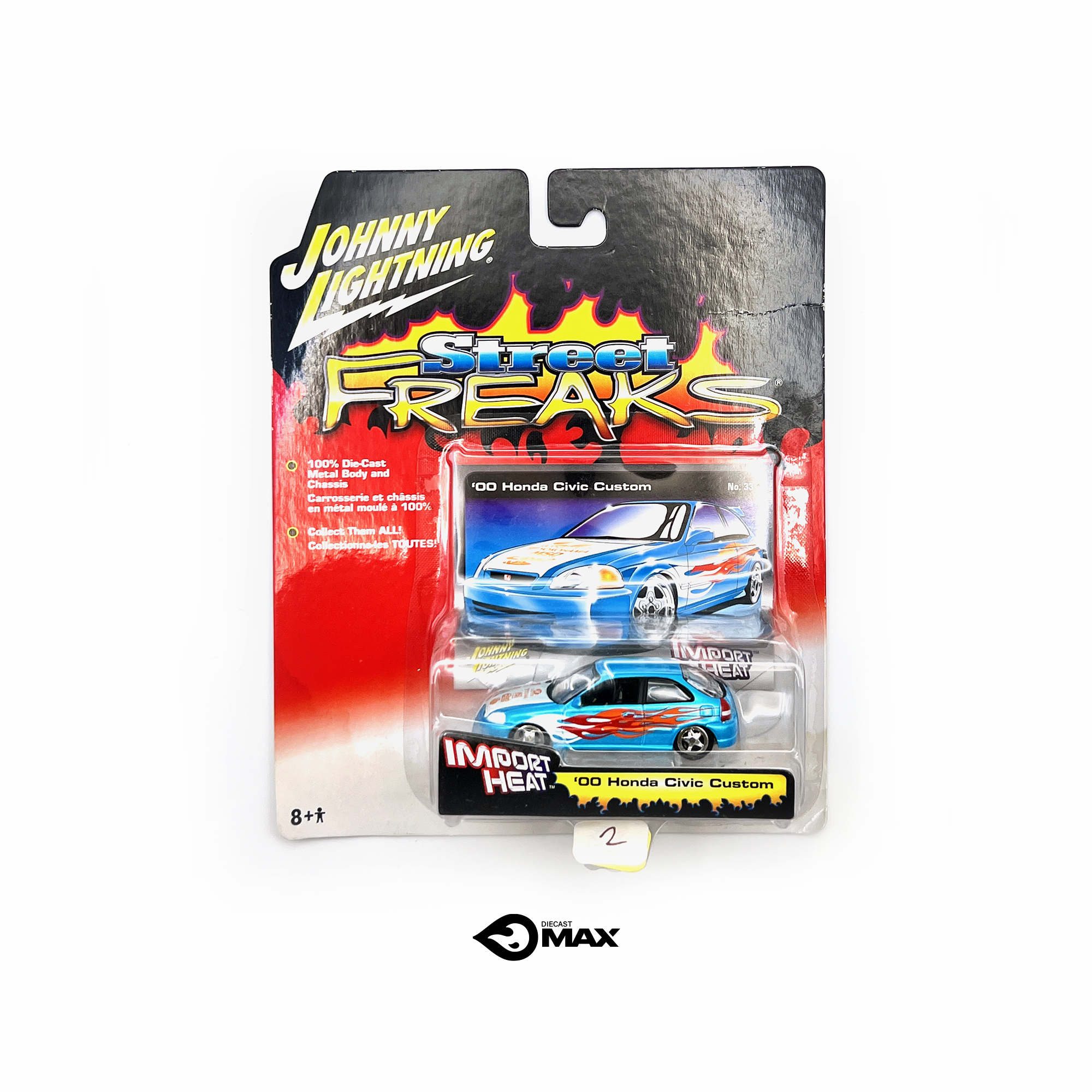 Johnny Lightning Street Freaks Import Heat 2000 Honda Civic Custom