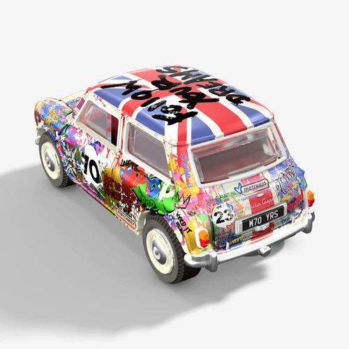Matchbox Collectors Exclusive MBX x Mr Brainwash 1964 Austin Mini Matchbox Collectors Exclusive MBX x Mr Brainwash 1964 Austin Mini