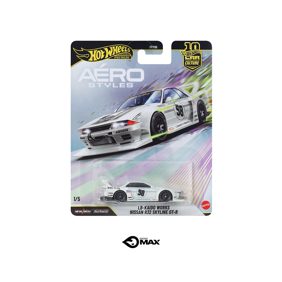 Hot Wheels Premium Car Culture Aéro Styles LB Kaido-Works Nissan R32 Skyline GTR