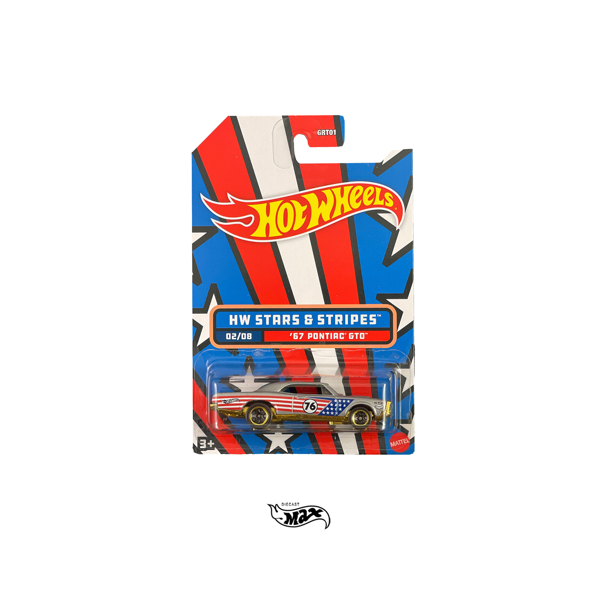 Hot Wheels Stars and Stripes '67 Pontiac GTO #2/8