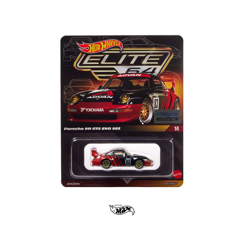 ミニカー Hot Wheels Porsche 911 GT2 EVO 993 Hot Wheels Elite 64 Porsche 911 GT2 EVO 993 | Mattel