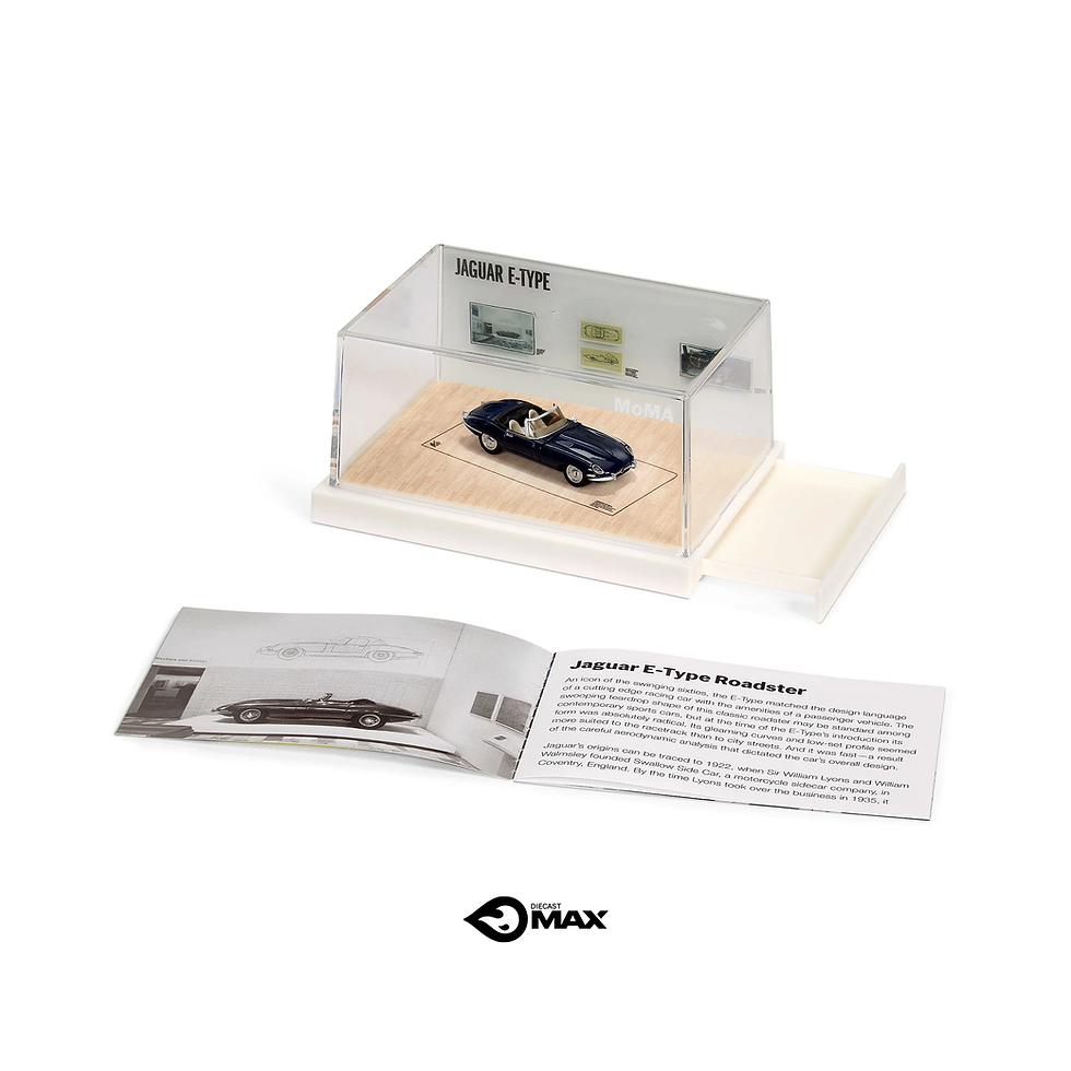 Miniatura: Hot Wheels Moma Exclusive Jaguar E-Type Roadster, Escala 1:64