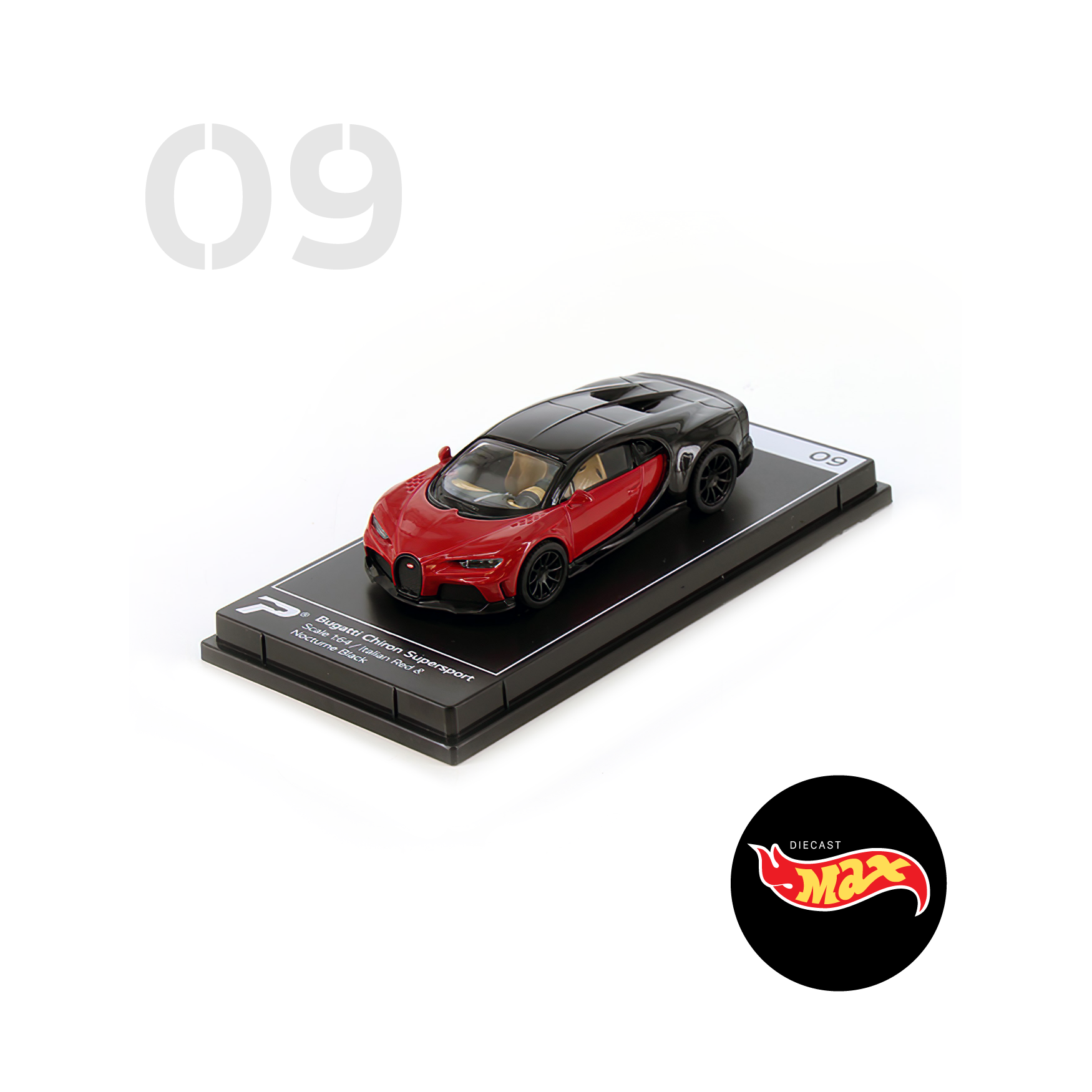 PosterCars Hypercar League Coll. | Bugatti Chiron Supersport (Italian Red & B). Tienda Hot Wheels en línea. México. Diecast M