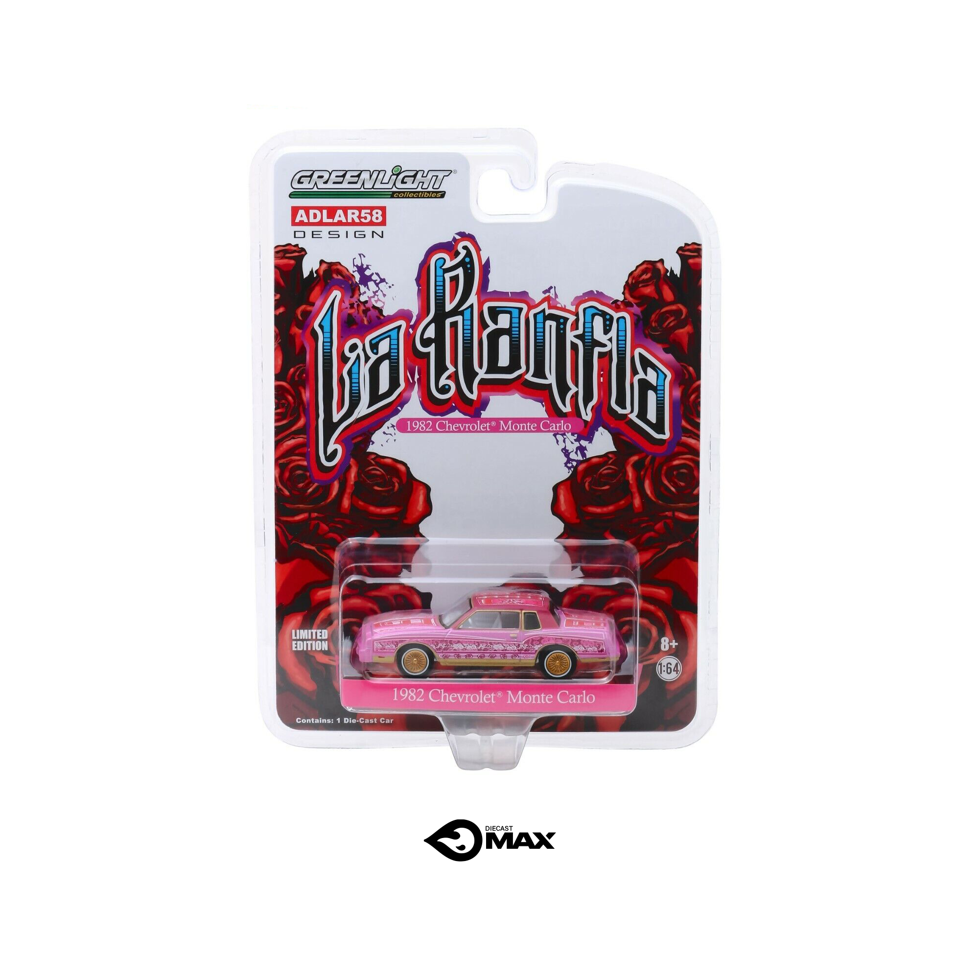 Greenlight 1982 Chevrolet Monte Carlo “La Ranfla” Lowrider. Ltd Ed.