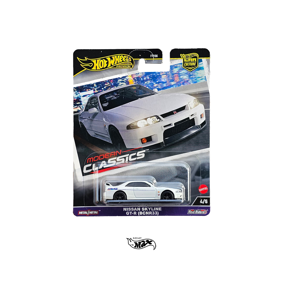Miniatura: Hot Wheels Premium Car Culture Case Modern Classics Serie “E” 4/5 NISSAN SKYLINE R-33