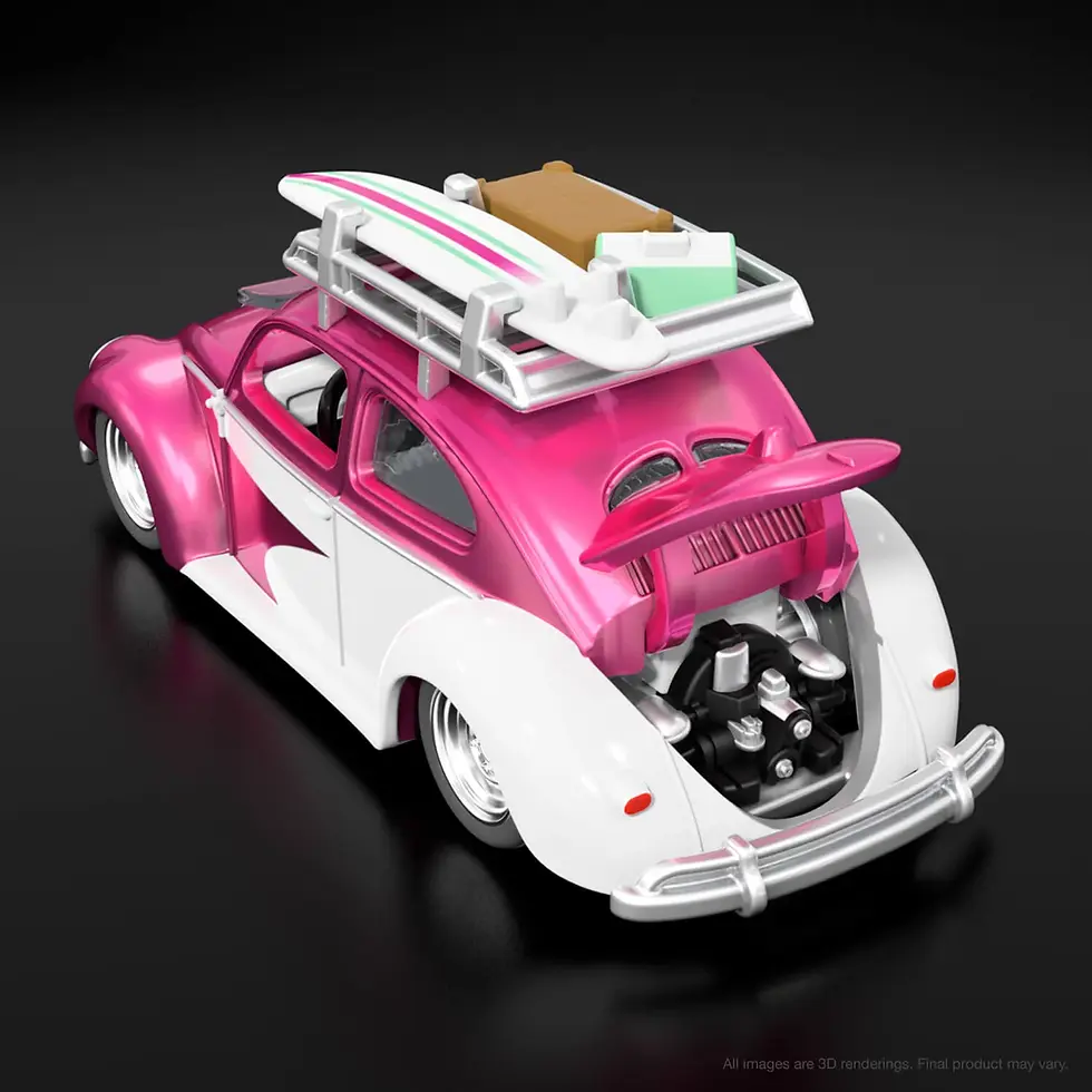 Miniatura: Hot Wheels RLC Club Exclusive Vocho VW ’49 Kawa-Bug-A sELECTIONs Pink. Diecast Max Mexico