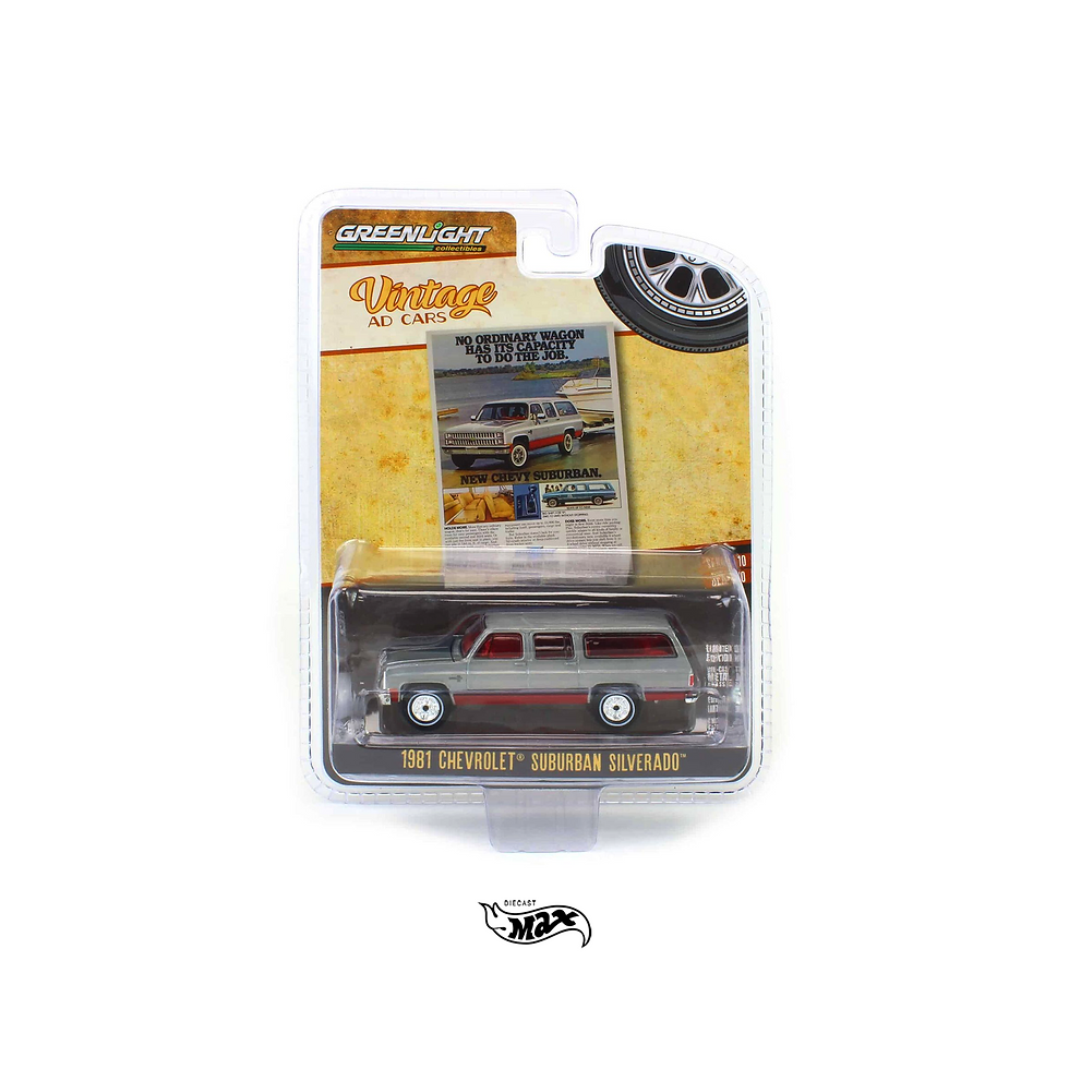 Greenlight 1981 Chevrolet Suburban Silverado Vintage Ad Cars | Diecast Max Tienda en Linea Mexico