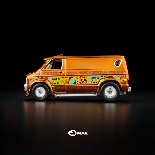 Hot Wheels RLC Exclusive '70s Dodge Tradesman Van Orange Tiki