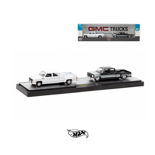M2 Machines 1:64 – 1973 GMC Sierra 3500 Dually & 1976 GMC Sierra Grande – Ed. Limitata