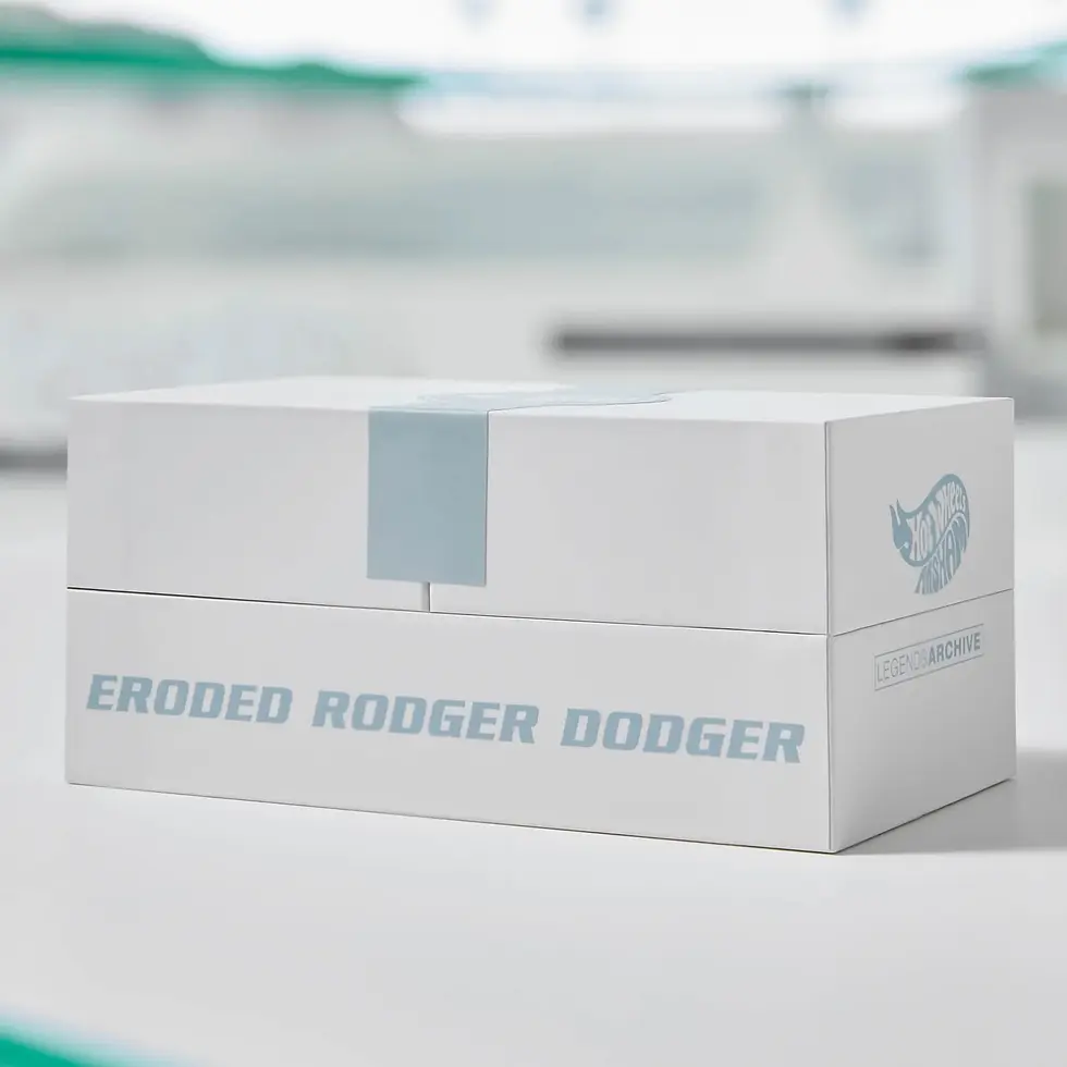 Miniatura: RLC Exclusive Hot Wheels x Daniel Arsham Eroded Rodger Dodger. Diecast Max Tienda En Línea